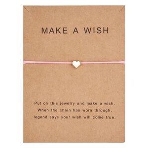 🎀5/$10🎀 Adjustable Heart String Wish Friendship Bracelet
